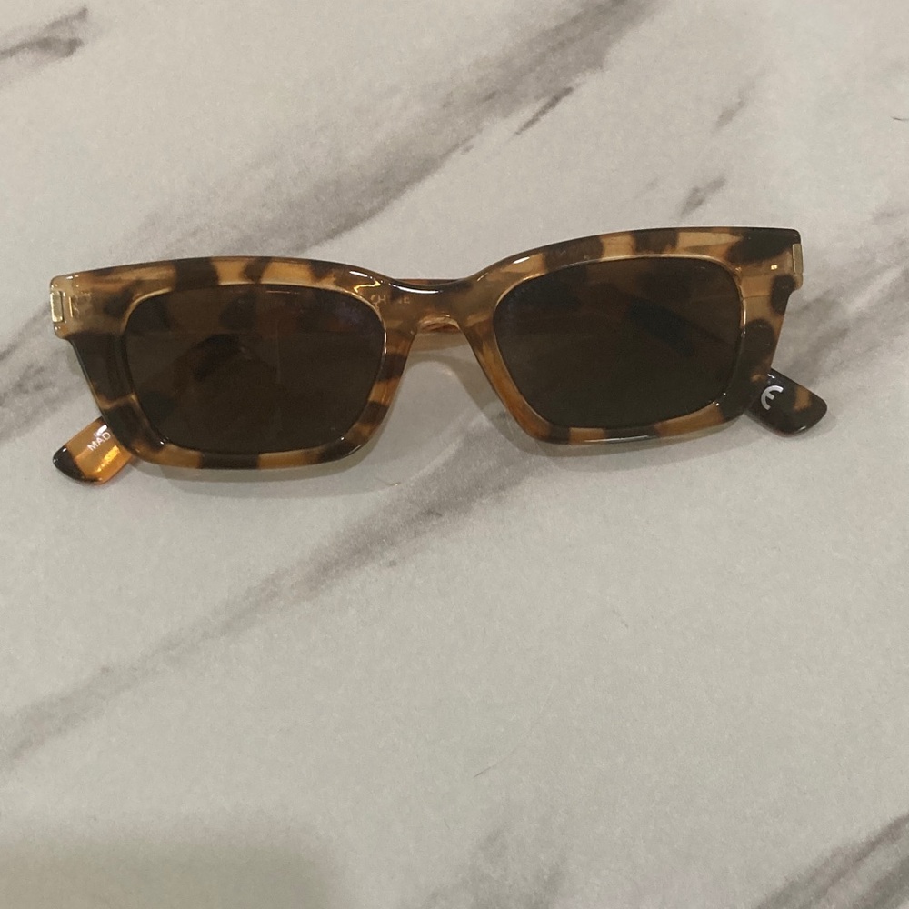 aerie Tortoiseshell Rectangular Sunglasses - Brown
